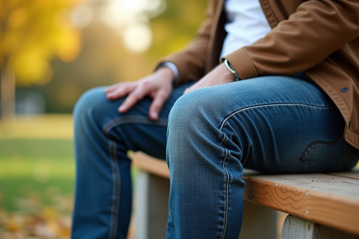 Détail de jeans d